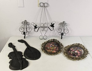lot 563 image: Lot of 7 Eclectic Home Decor Pieces  SE