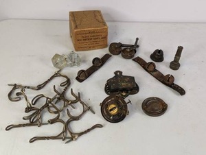 lot 540 image: Lot of Vintage Variety, Steel, Iron, Glass and Paper  NER