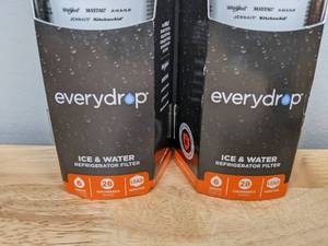 lot 48 image: Lot of 2 Brand New Everydrop Refrigerator Water Filter 2 Whirlpool Maytag Amana