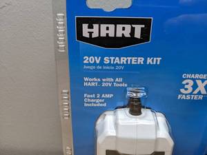 lot 46 image: Brand New HART 20-Volt Lithium-Ion 1.5Ah Battery and 2Amp Fast Charger Accessory