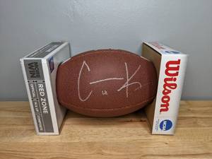 lot 53 image: New Cooper Kupp Autographed Wilson NCAA Football Los Angeles Rams WR