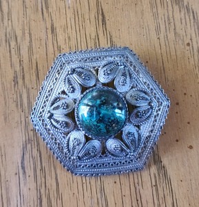 lot 41 image: Sterling Silver Brooch and Ring