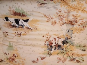 lot 49 image: Oak Wall Quilt Rack and Hunting Theme Blanket