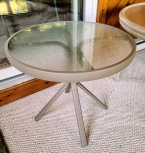 lot 184 image: Pair of Outdoor Accent Tables