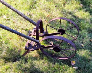 lot 210 image: Antique Hand PlowTiller