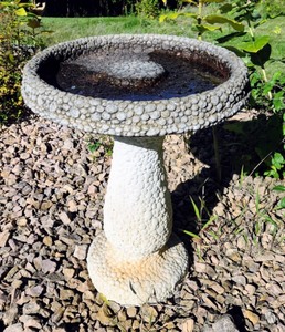 lot 211 image: Cement Birdbath