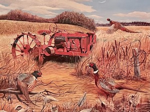 lot 55 image: Home on the Farm Numbered Print by Richard T. Newman