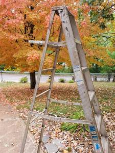 lot 248 image: 8ft Aluminum Painters Ladder