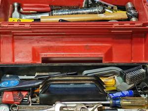 lot 264 image: Packed Full Toolbox with Contents