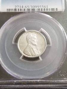 1943-D US WWII WARTIME STEEL CENT MS65 PCGS
