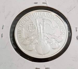 2014 AUSTRIAN PHILHARMONIC 1 TROY OZ .999 FINE SILVER