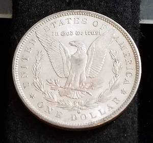 1884-O MORGAN SILVER DOLLAR AU