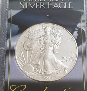 2014 AMERICAN SILVER EAGLE 1 TROY OZ. .999 FINE SILVER DOLLAR