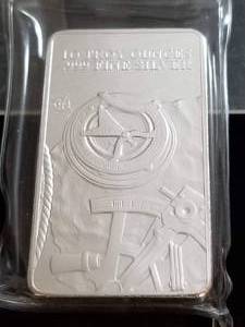 10 TROY OZ. .999 FINE SILVER BAR PROSPECTOR BY SILVERTOWNE SEALED
