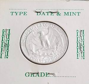 1956-D WASHINGTON QUARTER BU