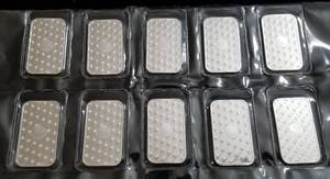 10 TROY OZ. .999 FINE SILVER (10 X 1oz BARS SEALED) SUNSHINE MINT