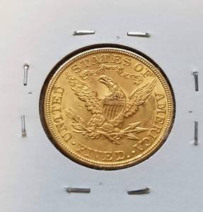 1905 US $5 GOLD LIBERTY SHARP BU-UNC
