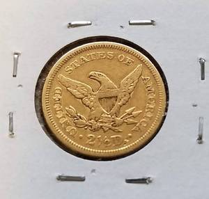 1854 US $2.50 GOLD LIBERTY