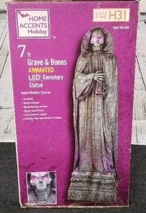 LED  Halloween Cemetery Statue