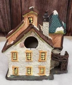 Ceramic Lighted Christmas House