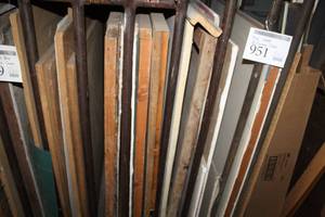 lot 951 image: Lot of (6) slots of Wood Boards