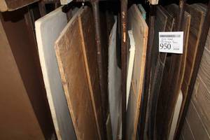 lot 950 image: Lot of (5) slots of Wood Boards