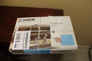 lot 1001 image: Moen Traditional Kitchen Faucet (in original box)