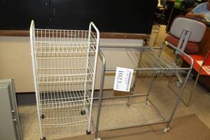 lot 1023 image: Lot of (2) Rolling File Carts
