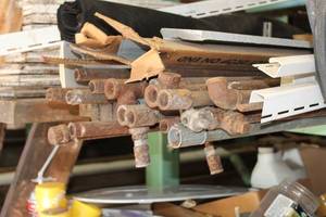 lot 979 image: Lot of (Approximately 20) Cast Iron Irrigation Pipes 10L
