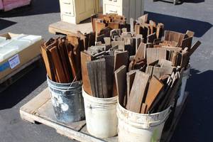lot 982 image: Lot of (9 Buckets) Cedar Wood Shake
