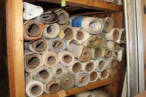 lot 988 image: Lot of (Approximately 40) Vinyl Wallpaper Rolls