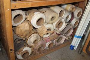 lot 990 image: Lot of (Approximately 20) Vinyl Wallpaper Rolls