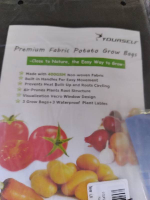 lot 9 image: (4) 3pk. Premium Fabric Potato Grow Bags (...