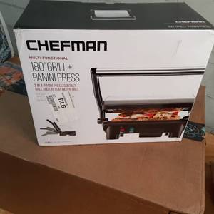 lot 41 image: Chef man Multi-Function 180° Grill...