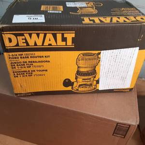 lot 57 image: Dewalt 1-34 HP Fixed Base Router K...