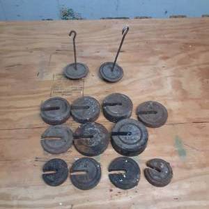 lot 84 image: Antique Scale Weights See Photos...