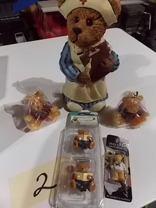 lot 2 image: Lot of bears Nurse bank candles and...