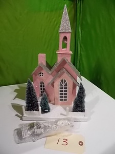 lot 13 image: Pink village church ...