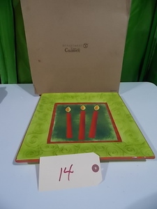 lot 14 image: Dept 56 Time to celebrate platter b...