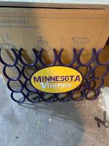 lot 22 image: Vikings sign made out of real horse...