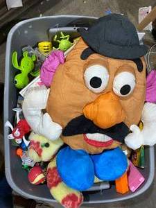 lot 43 image: Tub full of kids toys many Beanie b...