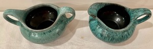 lot 51 image: Evangeline Sugar & Creamer Caddies