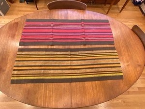 lot 9 image: (2) Helmi Vuorelma (Finland) Table Linens in Beautiful Colors