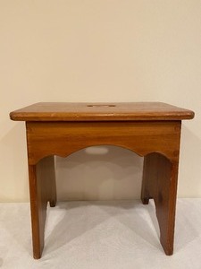 lot 100 image: Vintage Wooden Step Stool