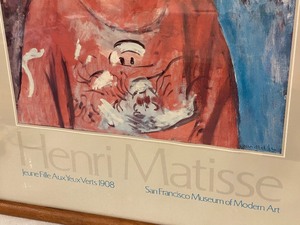 lot 84 image: Framed Poster Henri Matisse San Francisco Museum of Modern Art