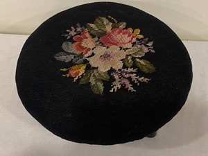 lot 83 image: Vintage Small Needlepoint Step Stool
