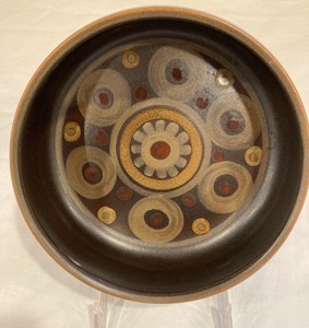 lot 60 image: Vintage Lovely Brown Ceramic Bowl