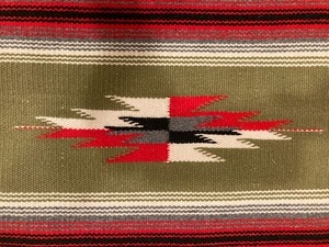 lot 78 image: Vintage Woven Southwest Pattern Textile