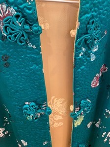 lot 213 image: Vintage Silk Asian Jacket by Peony Brand