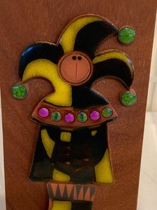lot 207 image: Vintage Clown Figurine Tile